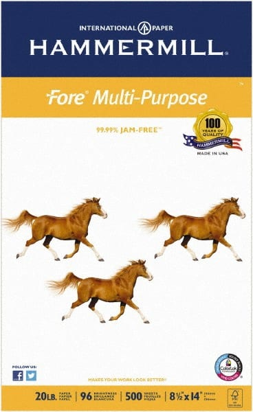 Hammermill - 8-1/2" x 14" White Copy Paper - Use with Copiers, Laser Printers - Exact Tooling