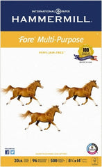 Hammermill - 8-1/2" x 14" White Copy Paper - Use with Copiers, Laser Printers - Exact Tooling