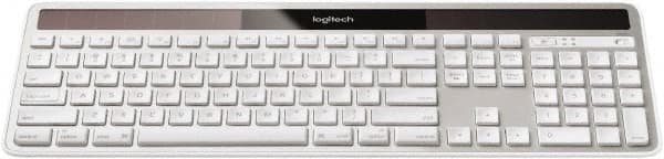 Logitech - Silver Wireless Keyboard - Use with Mac OS X 10.4 & Later - Exact Tooling
