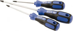 Wiha - 3 Piece Square Screwdriver Set - Bit Sizes: Philips #1 to #3, Comes in Tool Pouch - Exact Tooling