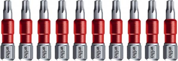 Wiha - T27 Torx Bit - 1/4" Hex Drive, 1-9/64" OAL - Exact Tooling