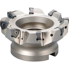 Kyocera - Indexable Square-Shoulder Face Mills; Cutting Diameter (Inch): 2 ; Cutting Diameter (Decimal Inch): 2.0000 ; Arbor Hole Diameter (Inch): 0.75 ; Lead Angle: 90 ; Overall Height (mm): 50.00000 ; Insert Compatibility: WNEU080608EN-GL; WNMU080608EN - Exact Tooling