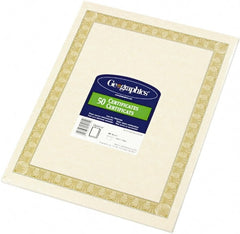 Geographic - 50 Sheet, 8-1/2 x 11", Certificate - Natural - Exact Tooling