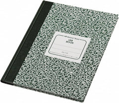 National Brand - 96 Sheet, 7-7/8 x 10-1/8", Quadrille Lab Notebook - Green - Exact Tooling