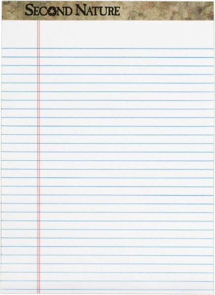 TOPS - 50 Sheet, 8-1/2 x 11-3/4", Legal Pad - White - Exact Tooling