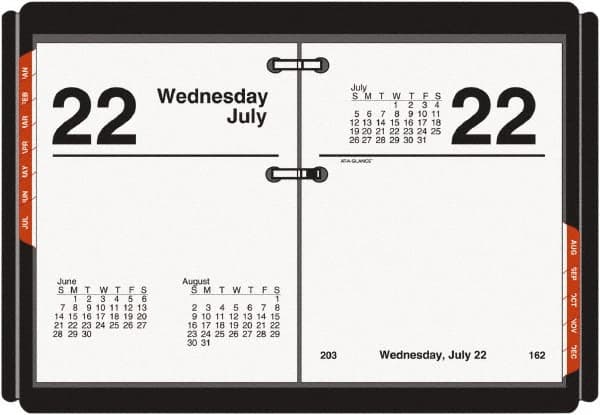 AT-A-GLANCE - 183 Sheet, 3 x 3-3/4", Desk Calendar Refill - White - Exact Tooling