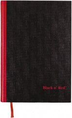 Black n Red - 96 Sheet, 8-1/4 x 11-3/4", Case Bound Notebook - Black - Exact Tooling