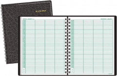AT-A-GLANCE - 365 Sheet, 8 x 10-7/8", Group Daily Appointment Book - Black - Exact Tooling