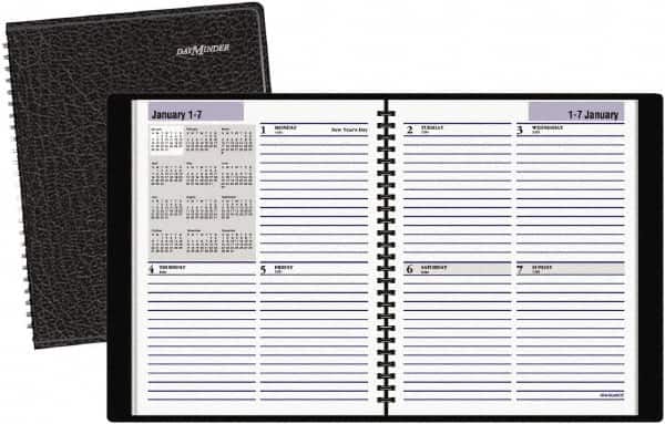 AT-A-GLANCE - 52 Sheet, 6-7/8 x 8-3/4", Appointment Book - Black - Exact Tooling