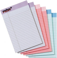 TOPS - 50 Sheet, 5 x 8", Narrow Legal Pad - Assorted Pastels - Exact Tooling