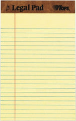TOPS - 50 Sheet, 5 x 8", Narrow Legal Pad - Canary - Exact Tooling