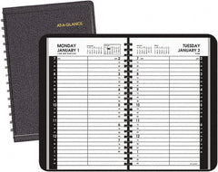 AT-A-GLANCE - 365 Sheet, 4-7/8 x 8", Appointment Book - Black - Exact Tooling
