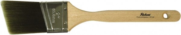 Richard - 2" Angled Polyester Angular Brush - 2-1/2" Bristle Length, 7-1/4" Wood Sash Handle - Exact Tooling