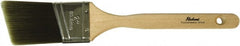 Richard - 2" Angled Polyester Angular Brush - 2-1/2" Bristle Length, 7-1/4" Wood Sash Handle - Exact Tooling