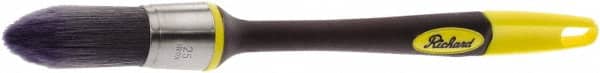 Richard - 1" Oval Polyester Trim Brush - 2-1/4" Bristle Length, 7-3/8" Rubber Sash Handle - Exact Tooling