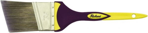 Richard - 2-1/2" Angled Polyester Angular Brush - 2-1/2" Bristle Length, 8" Rubber Sash Handle - Exact Tooling