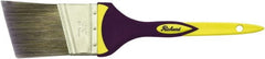 Richard - 2-1/2" Angled Polyester Angular Brush - 2-1/2" Bristle Length, 8" Rubber Sash Handle - Exact Tooling