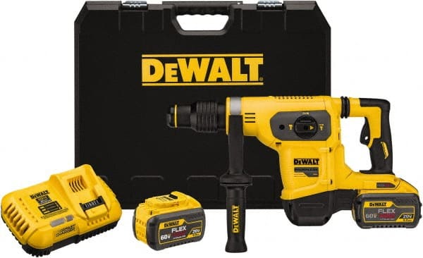 DeWALT - 60 Volt 1" SDS Max Chuck Cordless Hammer Drill - 0 to 3,150 BPM, 0 to 550 RPM, Reversible - Exact Tooling