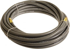 Continental ContiTech - 3/8" ID x 0.6" OD 75' Long Multipurpose Air Hose - MNPT x MNPT Ends, 300 Working psi, -10 to 158°F, 1/4" Fitting, Gray - Exact Tooling