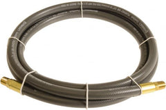 Continental ContiTech - 1/2" ID x 0.78" OD 5' Long Multipurpose Air Hose - MNPT x MNPT Ends, 300 Working psi, -10 to 158°F, 1/2" Fitting, Gray - Exact Tooling