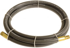 Continental ContiTech - 3/8" ID x 0.6" OD 5' Long Multipurpose Air Hose - MNPT x FNPT Ends, 300 Working psi, -10 to 158°F, 1/4" Fitting, Gray - Exact Tooling