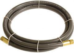 Continental ContiTech - 3/8" ID x 0.6" OD 5' Long Multipurpose Air Hose - FNPT x FNPT Ends, 300 Working psi, -10 to 158°F, 1/4" Fitting, Gray - Exact Tooling