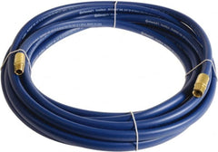 Continental ContiTech - 1/4" ID x 0.45" OD 25' Long Multipurpose Air Hose - MNPT x FNPT Ends, 300 Working psi, -10 to 158°F, 1/4" Fitting, Blue - Exact Tooling