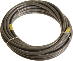 Continental ContiTech - 3/8" ID x 0.6" OD 15' Long Multipurpose Air Hose - FNPT x FNPT Ends, 300 Working psi, -10 to 158°F, 1/4" Fitting, Gray - Exact Tooling