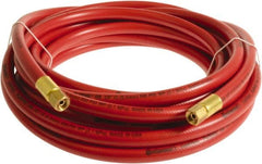 Continental ContiTech - 1/2" ID x 0.78" OD 15' Long Multipurpose Air Hose - FNPT x FNPT Ends, 300 Working psi, -10 to 158°F, 1/2" Fitting, Red - Exact Tooling
