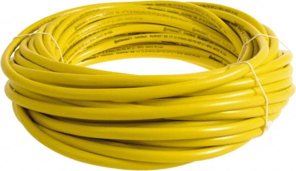 Continental ContiTech - 3/8" ID x 0.6" OD 300' Long Multipurpose Air Hose - 300 Working psi, -10 to 158°F, Yellow - Exact Tooling