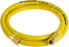 Continental ContiTech - 1/4" ID x 0.45" OD 25' Long Multipurpose Air Hose - FNPT x FNPT Ends, 300 Working psi, -10 to 158°F, 1/4" Fitting, Yellow - Exact Tooling