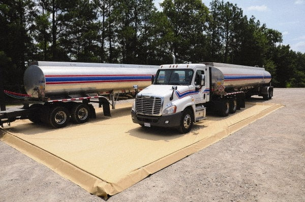 UltraTech - 665 Gal Polymer-Coated Foam, PVC Low Wall Berm - 1/2' High x 13' Wide x 13" Long - Exact Tooling