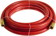 Continental ContiTech - 3/4" ID x 1.11" OD 50' Long Multipurpose Air Hose - MNPT x FNPT Ends, 250 Working psi, -10 to 158°F, 3/4" Fitting, Red - Exact Tooling