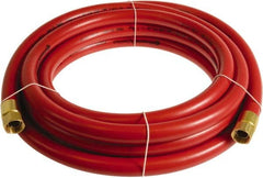 Continental ContiTech - 3/4" ID x 1.11" OD 20' Long Multipurpose Air Hose - FNPT x FNPT Ends, 250 Working psi, -10 to 158°F, 3/4" Fitting, Red - Exact Tooling