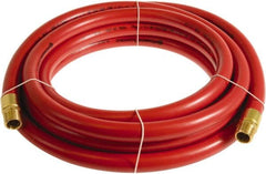 Continental ContiTech - 1" ID x 1.38" OD 50' Long Multipurpose Air Hose - MNPT x MNPT Ends, 250 Working psi, -10 to 158°F, 1" Fitting, Red - Exact Tooling