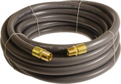 Continental ContiTech - 1" ID x 1.38" OD 15' Long Multipurpose Air Hose - MNPT x MNPT Ends, 250 Working psi, -10 to 158°F, 1" Fitting, Gray - Exact Tooling