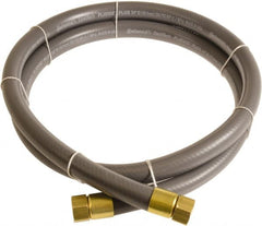 Continental ContiTech - 3/4" ID x 1.11" OD 10' Long Multipurpose Air Hose - FNPT x FNPT Ends, 250 Working psi, -10 to 158°F, 3/4" Fitting, Gray - Exact Tooling