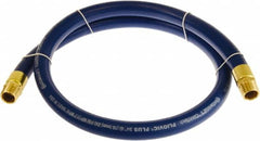 Continental ContiTech - 1" ID x 1.38" OD 5' Long Multipurpose Air Hose - MNPT x MNPT Ends, 250 Working psi, -10 to 158°F, 1" Fitting, Blue - Exact Tooling