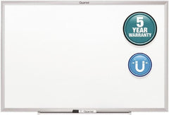 Quartet - 36" High x 48" Wide Magnetic Dry Erase Board - Steel, Includes Dry-Erase Marker & Mounting Kit - Exact Tooling