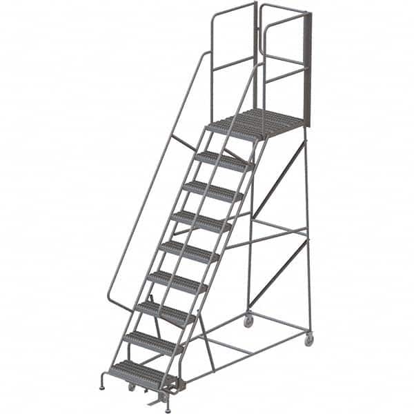 TRI-ARC - Rolling & Wall Mounted Ladders & Platforms Type: Rolling Warehouse Ladder Style: Rolling Platform Ladder - Exact Tooling