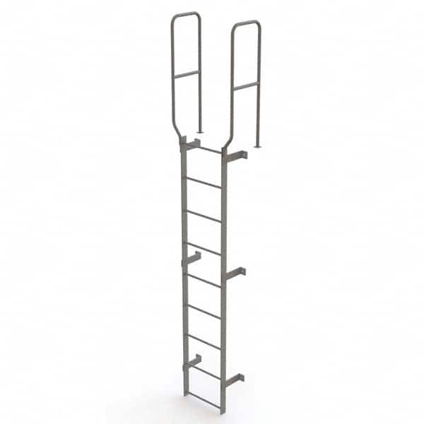 TRI-ARC - Rolling & Wall Mounted Ladders & Platforms Type: Fixed Ladder Style: Safety Cage - Exact Tooling