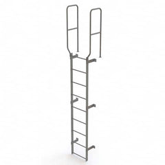 TRI-ARC - Rolling & Wall Mounted Ladders & Platforms Type: Fixed Ladder Style: Safety Cage - Exact Tooling