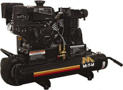 MI-T-M - 7.0 hp, 13.9 CFM, 90 Max psi, Single Stage Portable Fuel Air Compressor - Kohler CH270 OHV Engine - Exact Tooling