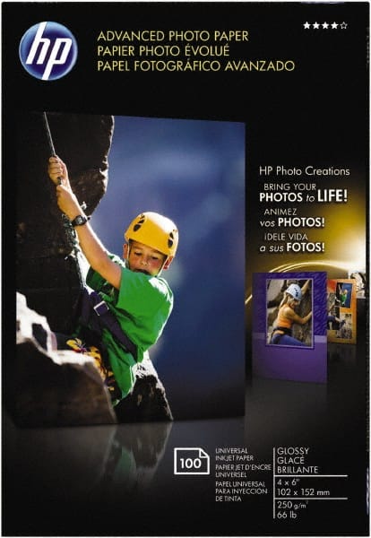 Hewlett-Packard - 4" x 6" White Photo Paper - Use with Inkjet Printers - Exact Tooling