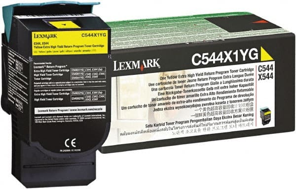Lexmark - Yellow Toner Cartridge - Use with Lexmark C544dn, C544dtn, C544dw, C544n, X544dn, X544dtn, X544dw, X544n - Exact Tooling