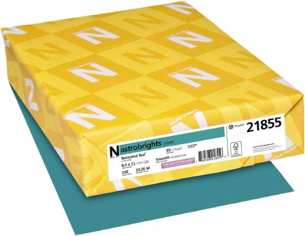 Neenah Paper - 8-1/2" x 11" Terrestrial Teal Colored Copy Paper - Use with Inkjet Printers, Laser Printers, Copiers - Exact Tooling