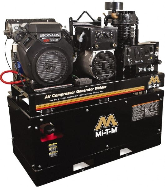 MI-T-M - Stationary Gas Air Compressors Horsepower: 22 Cubic Feet per Minute: 15.70 - Exact Tooling