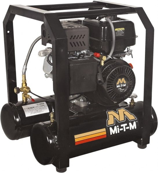 MI-T-M - Stationary Gas Air Compressors Horsepower: 4 Cubic Feet per Minute: 4.80 - Exact Tooling