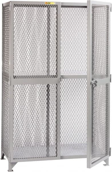 Little Giant - 1 Shelf Visible Storage Cabinet - Steel, 49" Wide x 33" Deep x 78" High, Gray - Exact Tooling