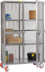 Little Giant - 2 Shelf Visible Storage Cabinet - Steel, 61" Wide x 33" Deep x 81" High, Gray - Exact Tooling
